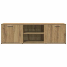 Berkfield Durable Tv Cabinet Artisan Oak 120X34X37 Cm Engineered Wood - thumbnail 4