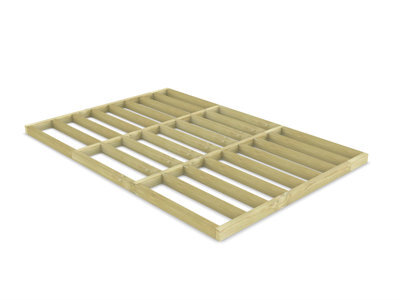 Arbor Garden Solutions Wooden Shed Bases 15X10 (W-442Cm X D-300Cm), Made Of 38mm X 140mm - image 1