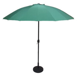 Signature Weave 2.7M Shanghai Parasol Sun Shade Umbrella With Tilt Green Canopy - thumbnail 2