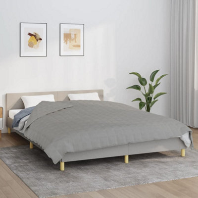 Vidaxl Weighted Blanket Grey 200X200 Cm 13 Kg Fabric Weighted Blankets - image 1
