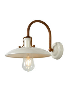 Lucide Römer Cottage Wall Light - 1Xe27 - Cream - image 1