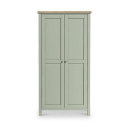 Farro Sage Kitchen Larder Unit With Washed Oak Top - By Roseland Furniture - thumbnail 6