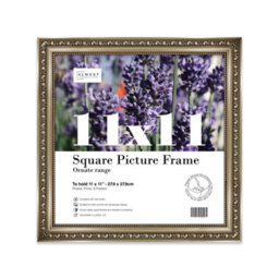 11X11 Gunmetal  Ornate Picture Frame (27.9 X 27.9Cm) Poster, Photo, Artwork, Gallery Wall Or Print - thumbnail 1