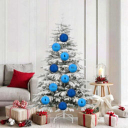 Vidaxl Christmas Bauble Set Xl 9 Pcs Blue Plastic