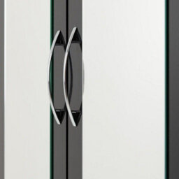 Seconique Nevada 3 Door 2 Drawer Mirrored Wardrobe In Black Gloss Finish - thumbnail 6