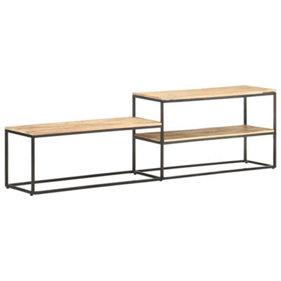 Walplus Tv Cabinet 180X30X50 Cm Rough Mango Wood - image 1