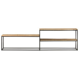 Walplus Tv Cabinet 180X30X50 Cm Rough Mango Wood - thumbnail 2