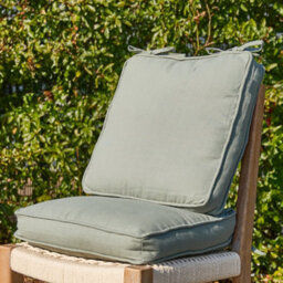 Dibor Set Of 4 Green Summer Outdoor Garden Chair Seat Pad Cushions - thumbnail 3