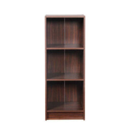 Bookcase Medium Narrow In Walnut Modern Bookcase Storage Shelving For Home - thumbnail 4