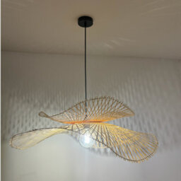 CGC Lighting Cgc Tulul Duo 80Cm & 56Cm Natural Bamboo Wave Easy Fit Lampshade