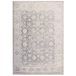 The Rug Edit Grey Ivory Traditional Muse Persian Medallion Rug - thumbnail 2