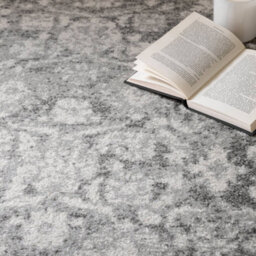 The Rug Edit Grey Ivory Traditional Muse Persian Medallion Rug - thumbnail 3