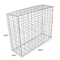 MonsterShop Gabion Baskets 100 X 95 X 30Cm  2 Pack - thumbnail 3