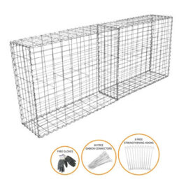 MonsterShop Gabion Baskets 100 X 95 X 30Cm  2 Pack - thumbnail 2