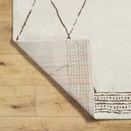 Livabliss Freud-Modern Ivory Brown High Pile Living Dining Bedroom Rug 200 X 275 Cm Easy Care, Non Shedding - thumbnail 4