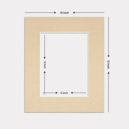 Ak Frames 12X10 Ivory Picture Mounts To Fit 8X6 Aperture Size - Mount Board Only (No Frame Included) - thumbnail 3