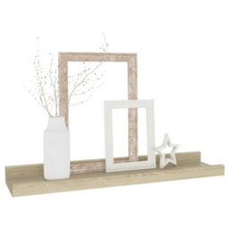 Berkfield Wall Shelves 2 Pcs Sonoma Oak 40X9X3 Cm - thumbnail 3