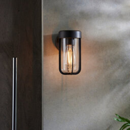 Brushed Bronze Outdoor Wall Light With Clear Glass Shade - Ip44 Rated - Led Bulb - thumbnail 4
