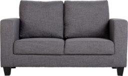 Seconique Tempo Two Seater Sofa In Grey Fabric Contemporary And Minimalist - thumbnail 2