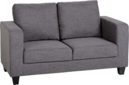 Seconique Tempo Two Seater Sofa In Grey Fabric Contemporary And Minimalist - thumbnail 1
