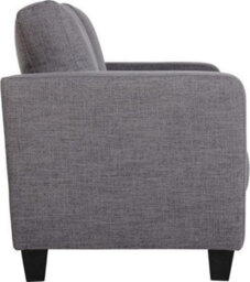 Seconique Tempo Two Seater Sofa In Grey Fabric Contemporary And Minimalist - thumbnail 3