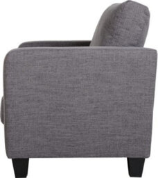 Seconique Tempo Two Seater Sofa In Grey Fabric Contemporary And Minimalist - thumbnail 5