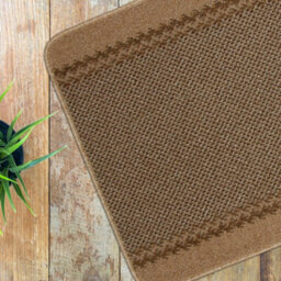 The Rugs Washable Designer Rugs & Mats Lined Bordered Design In Beige   116B - thumbnail 2