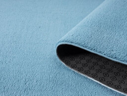 Comfy Washable Low Pile Living Room Area Rug - Anti-Slip Felt Backing Teal 60Cm X 200Cm - thumbnail 3