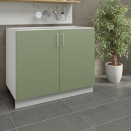 Jd Greta Adjustable Legs Kitchen Base Unit 1000mm Storage Cabinet With Door Shelf 100Cm - Sage Green Matt - thumbnail 2