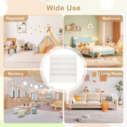 Costway 4-Tier Kids Bookshelf Front Facing Children Bookcase Magazine Storage Rack White - thumbnail 7