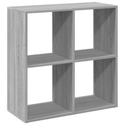 Berkfield Durable Room Divider Bookcase Grey Sonoma 69.5X29X69.5 Cm Engineered Wood - thumbnail 7