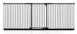 Safetots Extra Tall Elite Safety Gate, 271Cm - 280Cm, Matt Black, Extra Tall 96.8Cm In Height, Pressure Fit Stair Gate - thumbnail 1