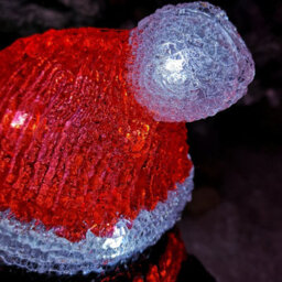 Samuel Alexander 30Cm Light Up Acrylic Christmas Penguin With Candy Cane Decorations & White Leds - thumbnail 8