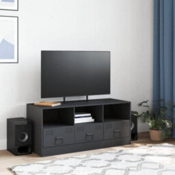 Berkfield Tv Cabinet Anthracite 99X39X44 Cm Steel - thumbnail 3