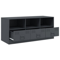 Berkfield Tv Cabinet Anthracite 99X39X44 Cm Steel - thumbnail 7