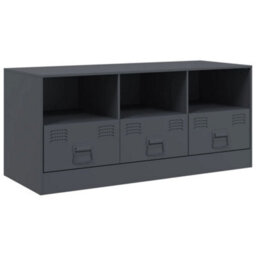 Berkfield Tv Cabinet Anthracite 99X39X44 Cm Steel - thumbnail 2
