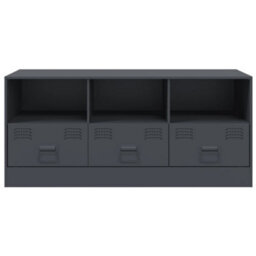 Berkfield Tv Cabinet Anthracite 99X39X44 Cm Steel - thumbnail 6