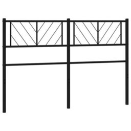 Berkfield Metal Headboard Black 150 Cm - thumbnail 2