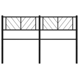 Berkfield Metal Headboard Black 150 Cm - thumbnail 3