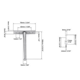 4Pcs Floating Shelf Brackets Fo Wood Shelves - thumbnail 2