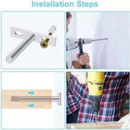 4Pcs Floating Shelf Brackets Fo Wood Shelves - thumbnail 3