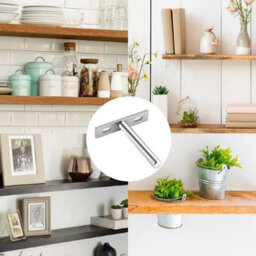 4Pcs Floating Shelf Brackets Fo Wood Shelves - thumbnail 5