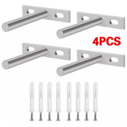 4Pcs Floating Shelf Brackets Fo Wood Shelves - thumbnail 1