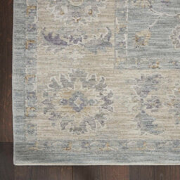 Blue Traditional Persian Bordered Floral Rug Easy To Clean For Living Room And Bedroom Dining Room-119Cm X 180Cm - thumbnail 4