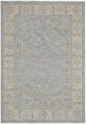 Blue Traditional Persian Bordered Floral Rug Easy To Clean For Living Room And Bedroom Dining Room-119Cm X 180Cm - thumbnail 9