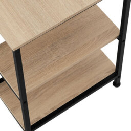 Tectake Desk Donegal - Side Shelf With 2 Storage Compartments 60 Cm - Industrial Wood Light, Oak Sonoma - thumbnail 3