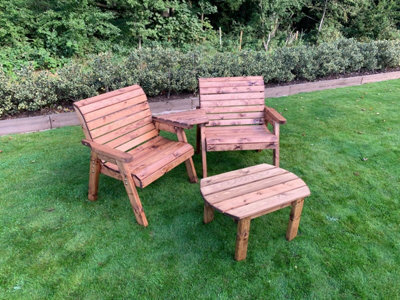 Charles Taylor Trading Charles Taylor Grand Twin Set Angled With Coffee Table - image 1