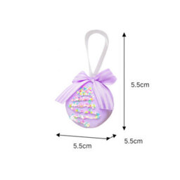 Melody Maison Set Of 2 Pink & Purple Pastel Hanging Macaron Bauble Decorations - 5.5Cm - thumbnail 7