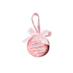 Melody Maison Set Of 2 Pink & Purple Pastel Hanging Macaron Bauble Decorations - 5.5Cm - thumbnail 8