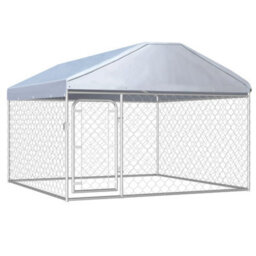 Berkfield Outdoor Dog Kennel With Roof 200X200X135 Cm - thumbnail 1